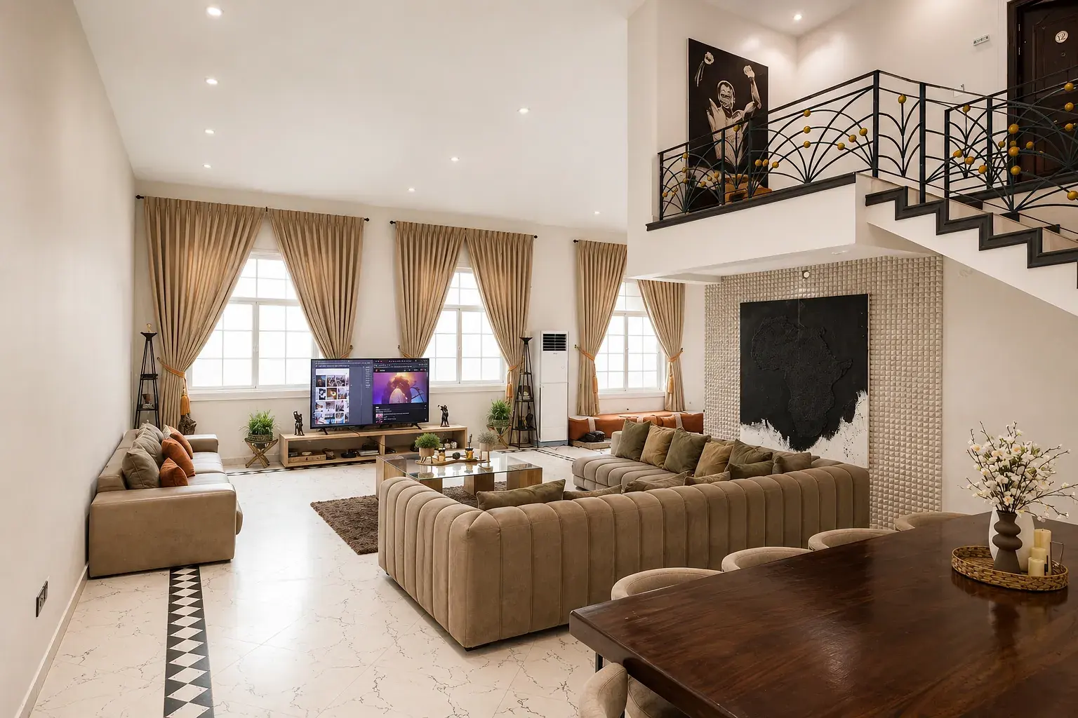 The shared living room